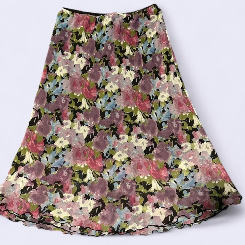 Elementz Floral Midi Skirt